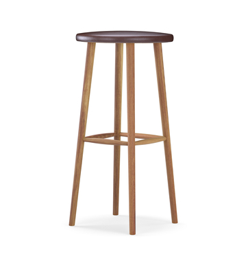Miss Button Bar stool H78 upholstered | Oak