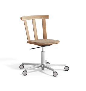 Alt chair swivel upholstered seat | oak